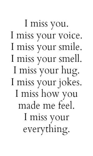 I Miss You Quotes - Cute Missing You Texts for Him and Her