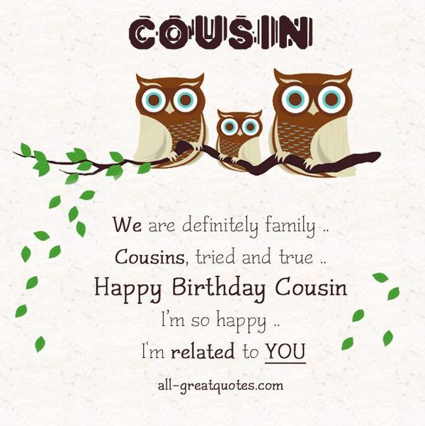 Happy Birthday Cousin Quotes, Wishes and Images