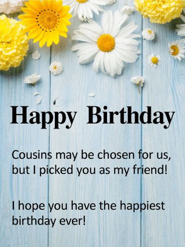 Happy Birthday Cousin Quotes Wishes And Images