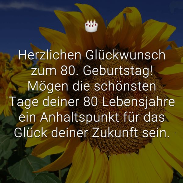 Bilder mit Zitaten zum 80. Geburtstag kostenlos 5