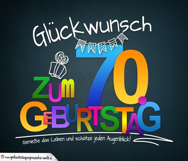 Lustige Spruche in Bildern zum 70. Geburtstag 5