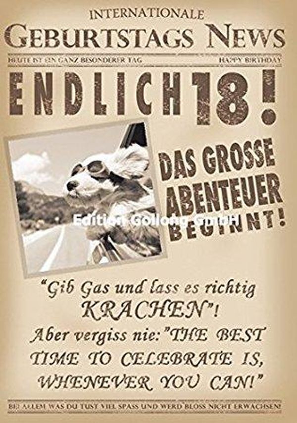 Niedliche und lustige Fotos zum 18. Geburtstag 2