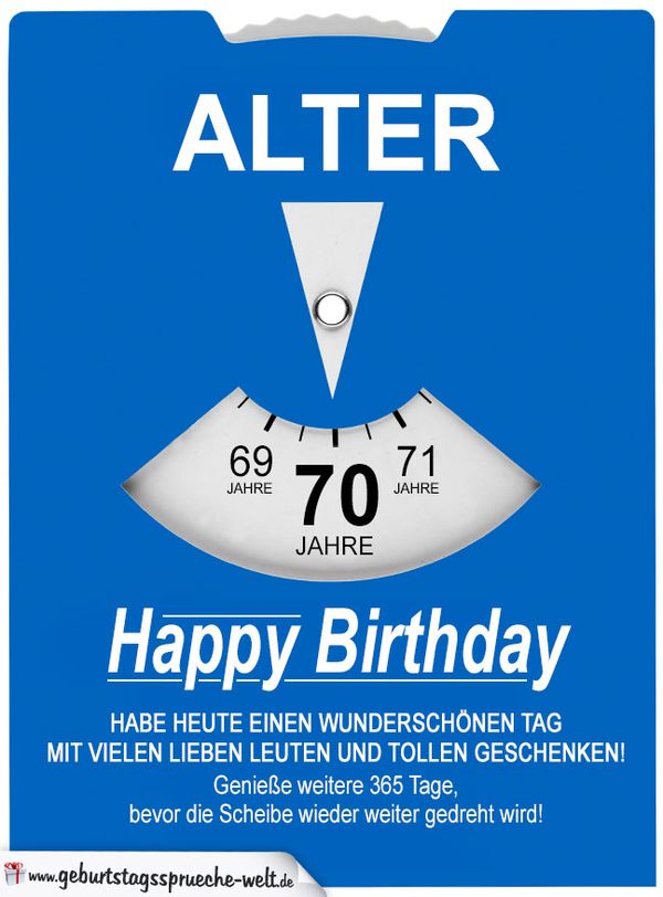 Schone Geburtstagskarten zum 70. Geburtstag kostenlos 3