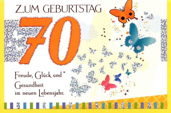 Schone Geburtstagskarten zum 70. Geburtstag kostenlos 5