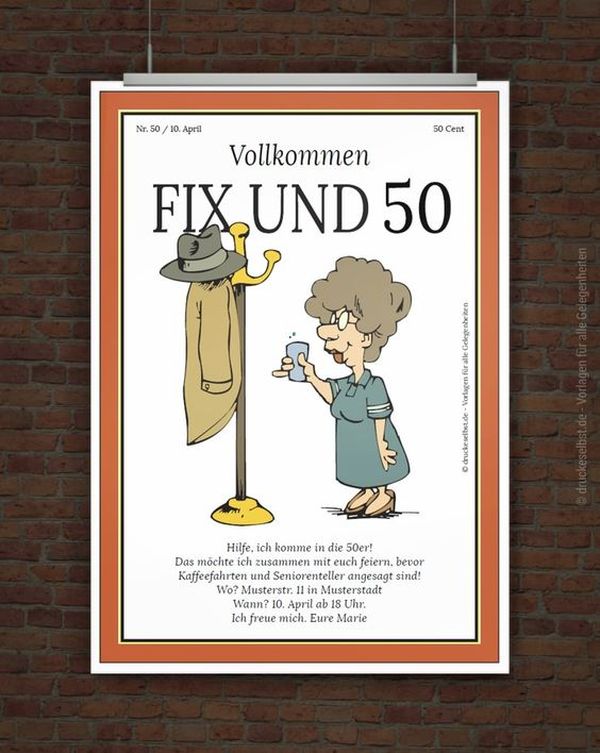 Sprüche und Glückwünsche zum 50. Geburtstag für Frauen und Männer