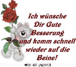 Wnsche fr gute Besserung mit animierten Bildern 1