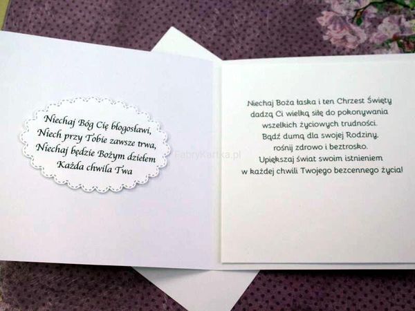 Kartka na chrzest z zyczeniami 7