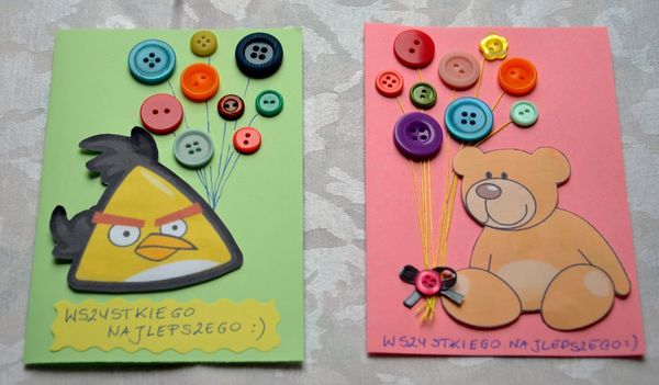 Kartki urodzinowe na roczek 3