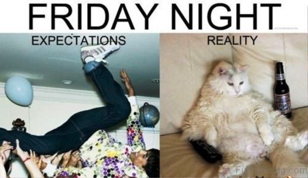 Friday Night Expectations vs Reality Meme