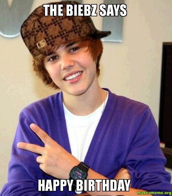Justin Bieber Happy Birthday Meme
