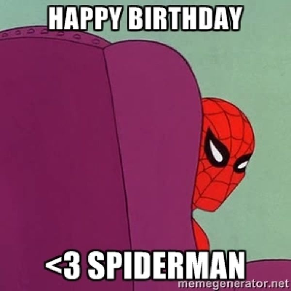 Spiderman Happy Birthday Meme