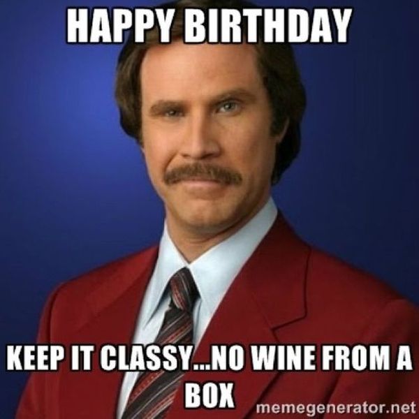 Good Happy Birthday Wine Meme