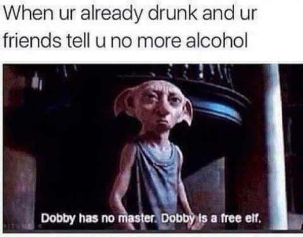 fine alcohol is bad meme