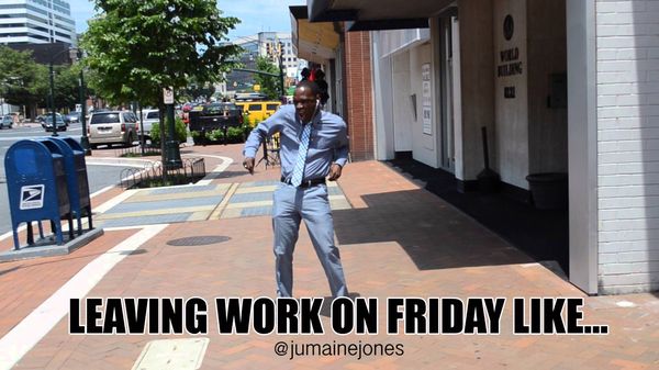 Leaving Work on Friday Like the Dancing Men...