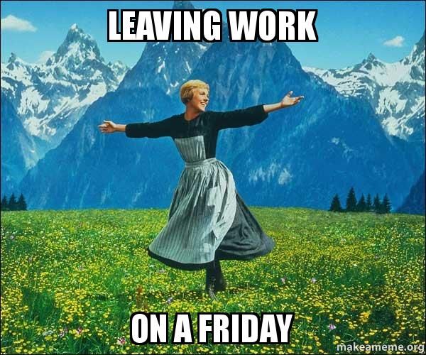 Leaving Work on a Friday the Girl at the Field...
