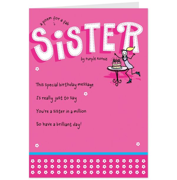 Unbelievable cool birthday wishes for sister funny