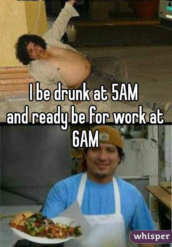Terrific drunk at work meme