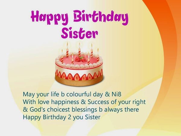 Pretty funny birthday greetings for sister