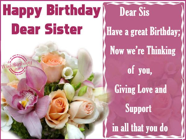 Funny funny birthday message for sister