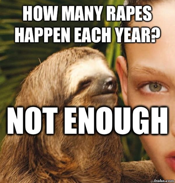 true rape sloth pictures
