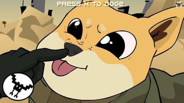 Press x to doge Doge Cartoon