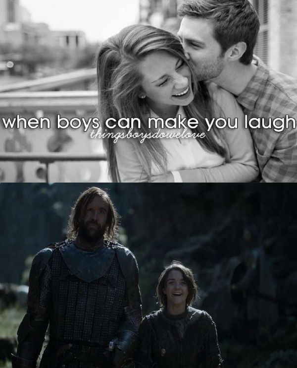 When boys can make you laugh.