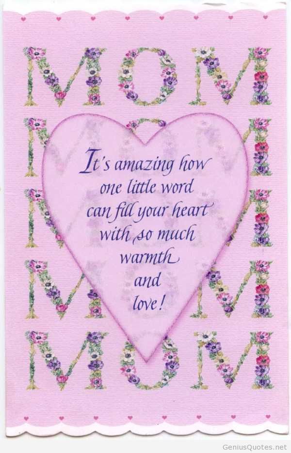 It`s amazing how one little word can fill your heart with so much warmth and love!