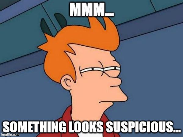 common suspicious futurama meme