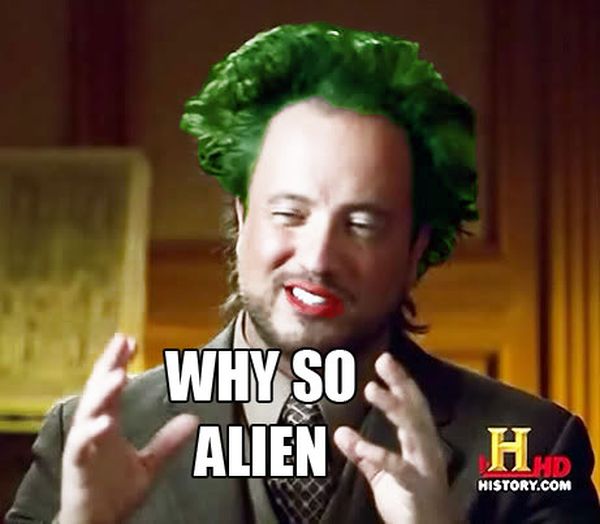 aliens meme guy progression