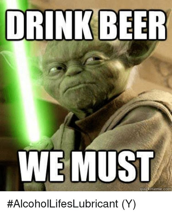 drinking beer meme