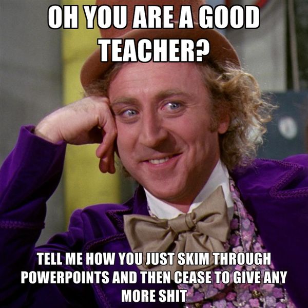 Fine good teacher meme