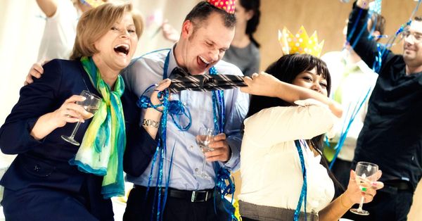Showy office party photos