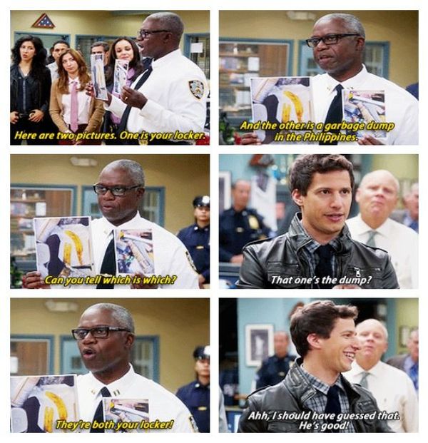 Brooklyn Nine Nine Meme - Peralta, Gina, Terry from Brooklyn 99 Quotes