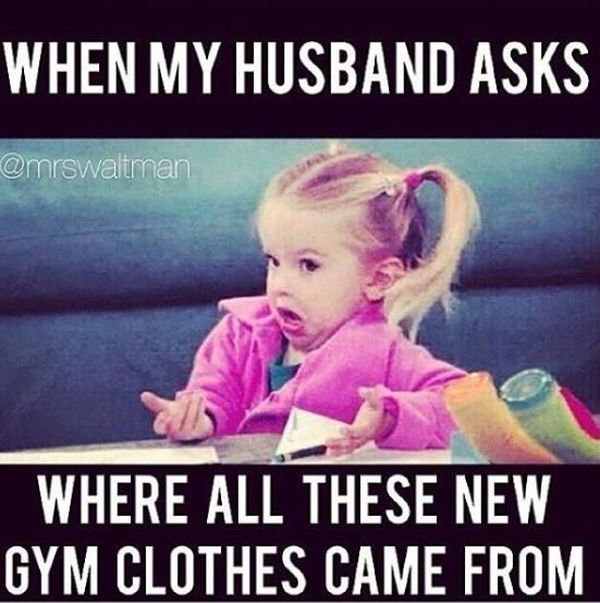 gym clothes meme
