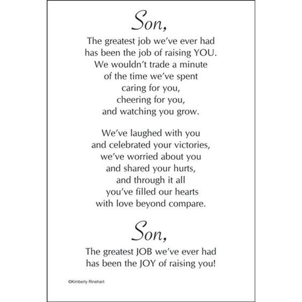 poems from a mother to her son