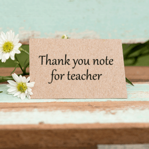 Thank You Note to Teacher from Parent & Thank you Letter to Teacher