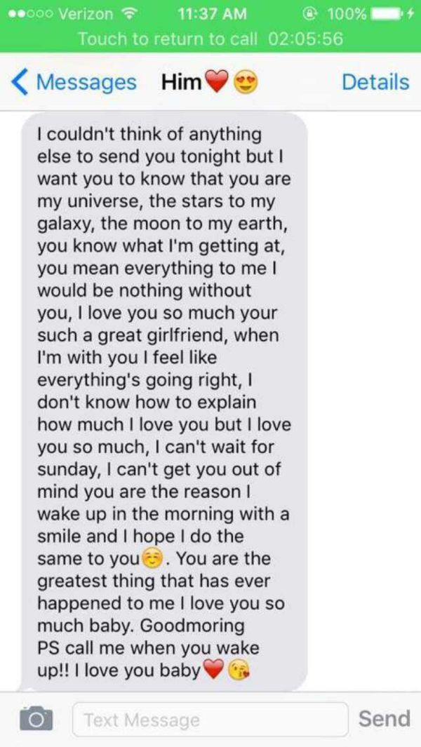 long good night paragraph for her