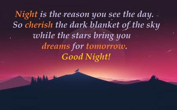 Attractive Images with Wishes about Good Night 2