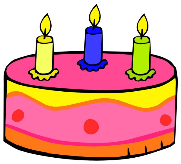 Free Graphic Images of Birthday Cake 3
