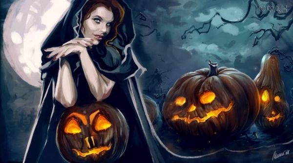 Halloween-Wallpaper-Images-with-Mysterious-Witch-1 width=