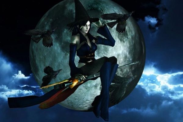 Halloween-Wallpaper-Images-with-Mysterious-Witch-4 width=