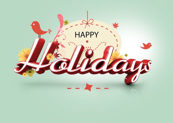 Awesome Happy Holidays Graphic 2