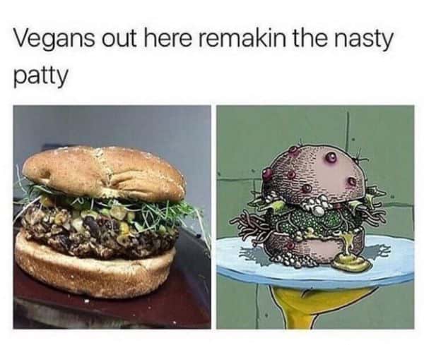 Funny Vegan Burger Meme Pictures 7