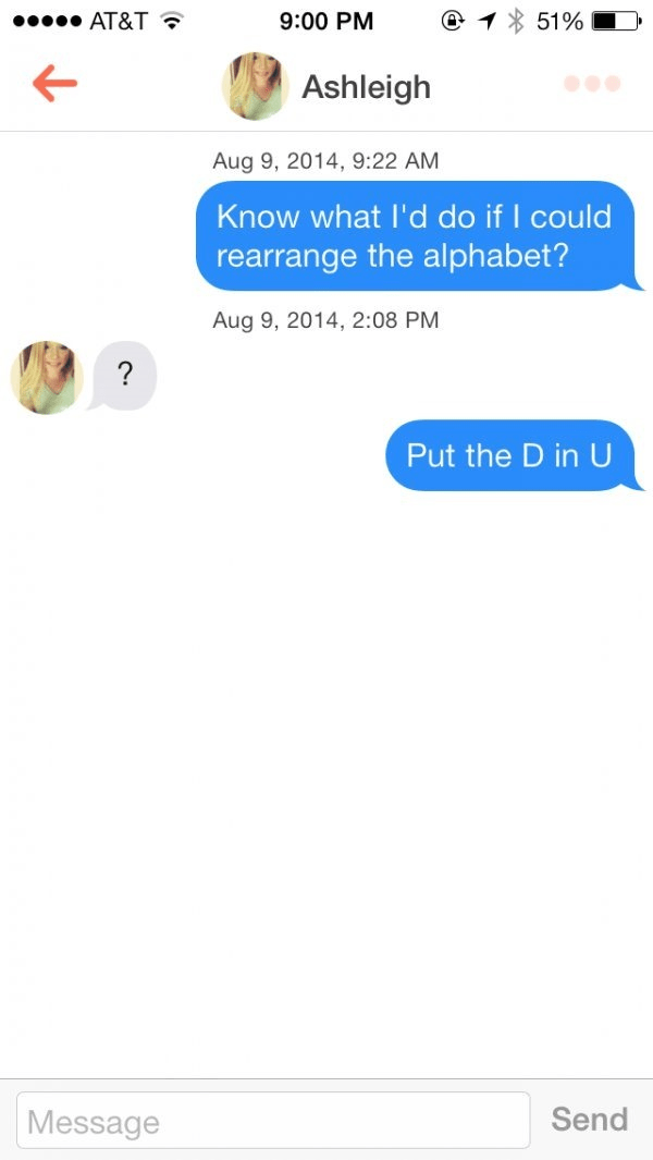Really Good Tinder Pick Up Lines 1