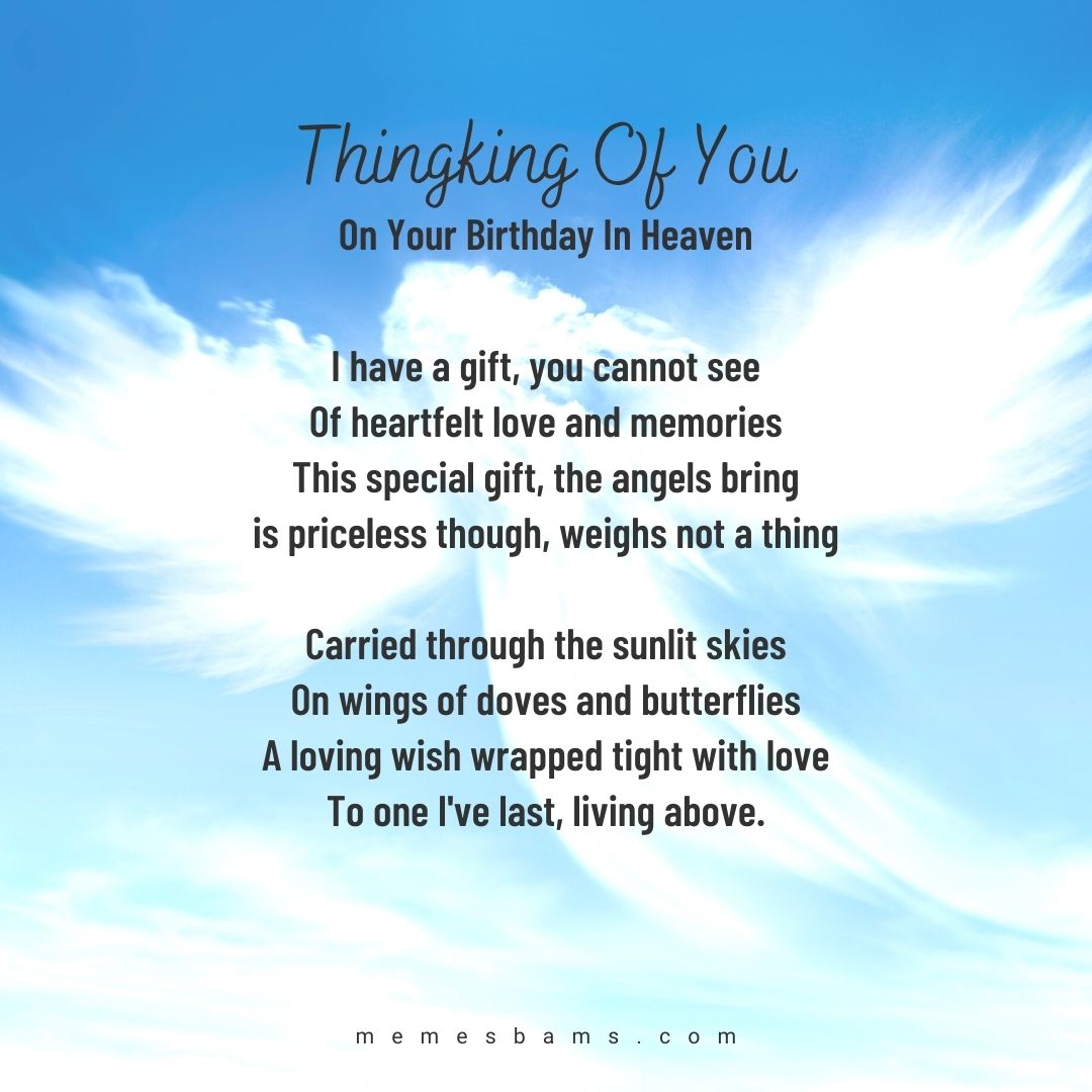 Happy Birthday Quotes and Images to Someone in Heaven