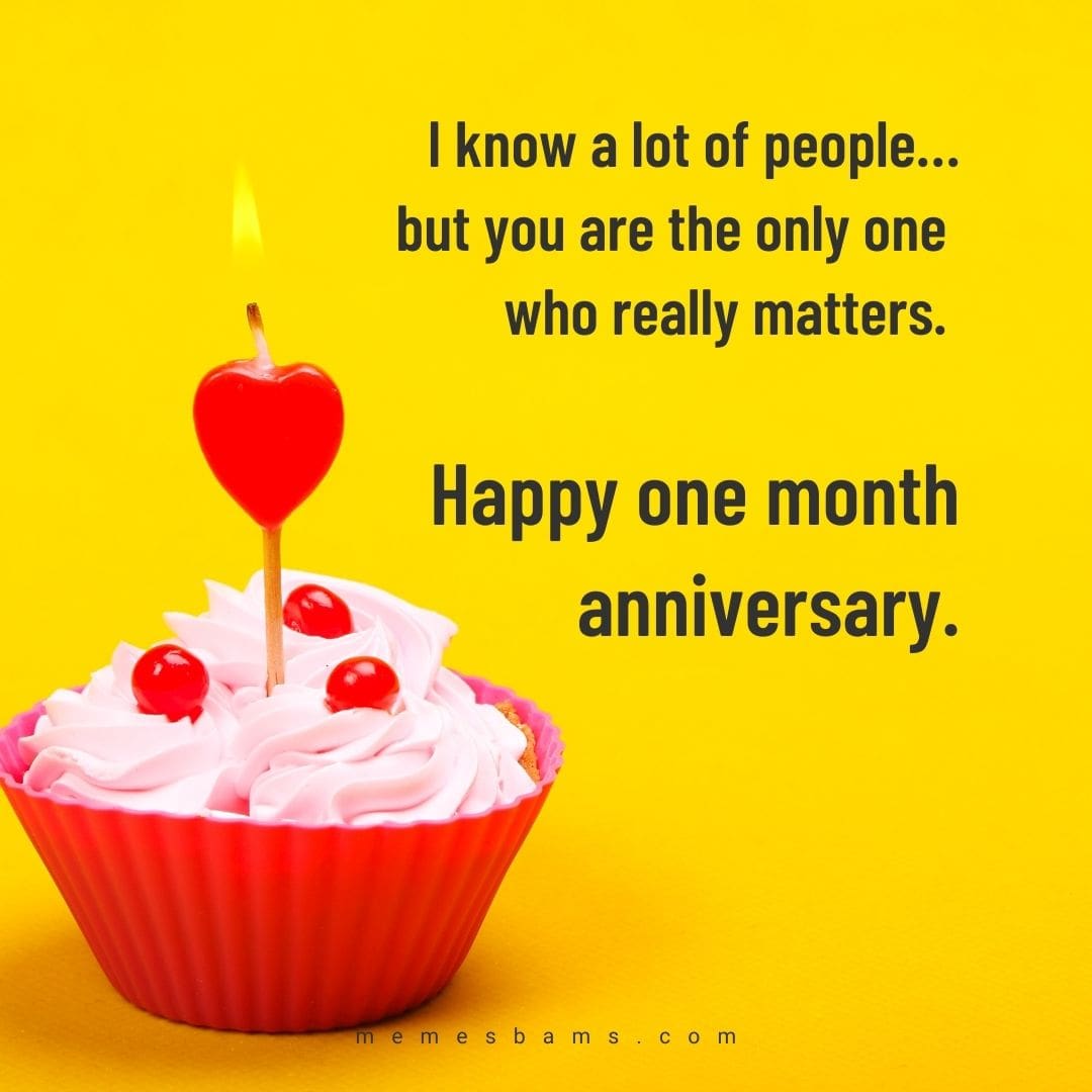 One Month Anniversary Quotes & Paragraphs for Him and Her