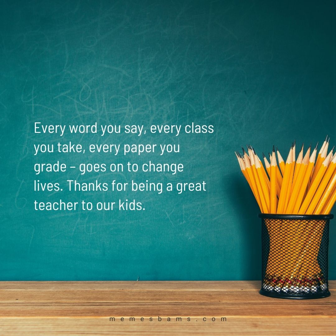 teacher thank you note examples