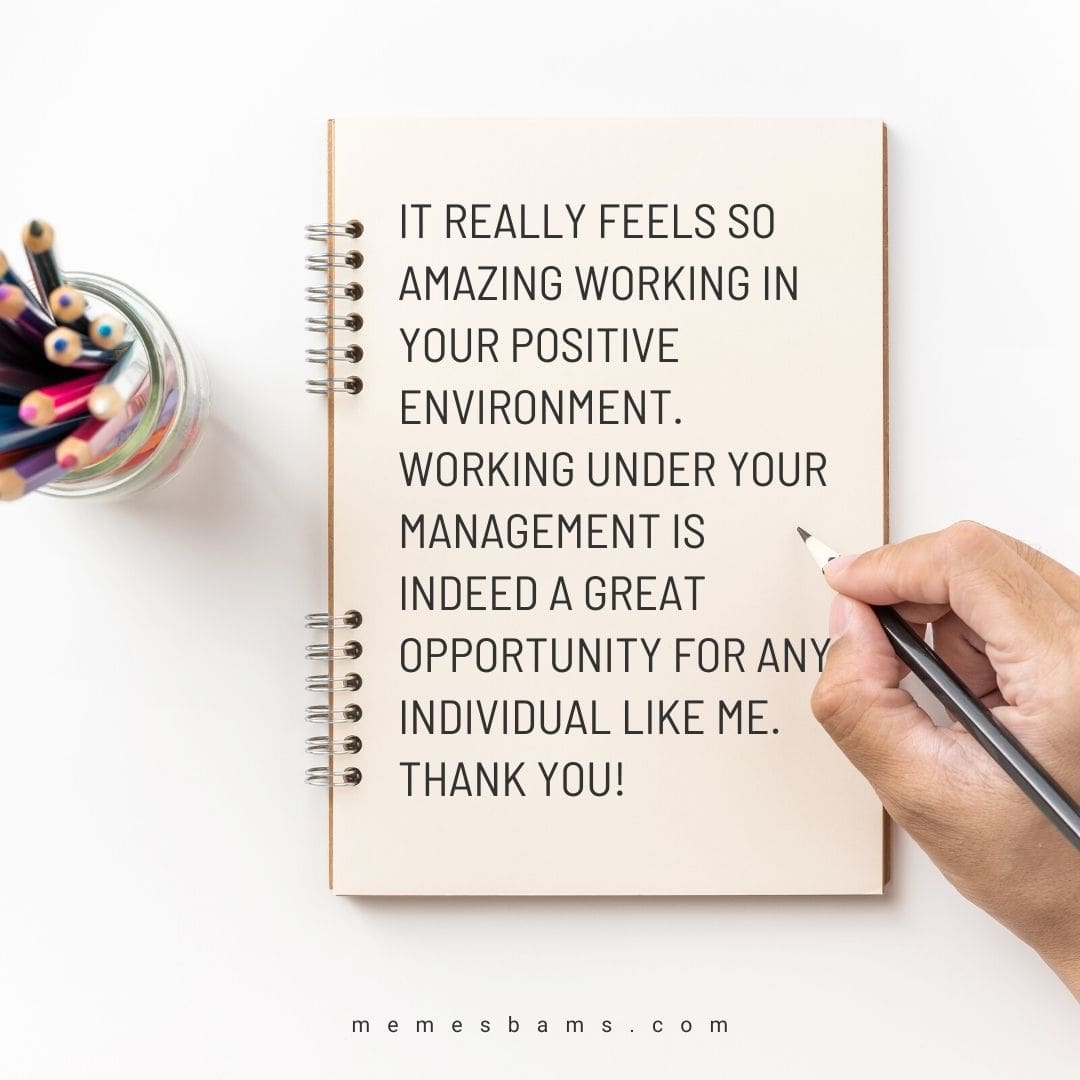 How To Write A Thank You Card For Your Boss