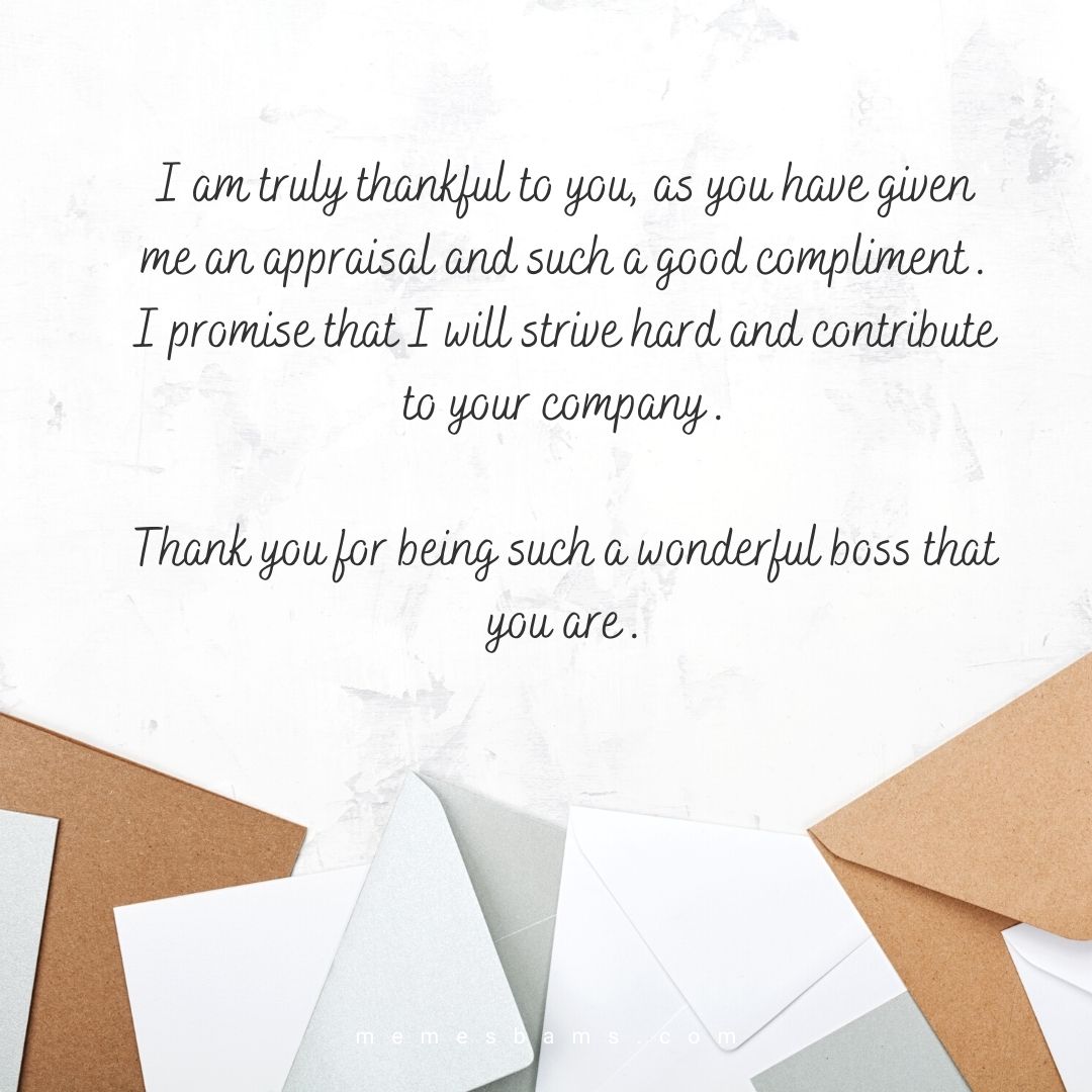 Thank You Notes To Boss And Appreciation Letter And Messages To Boss